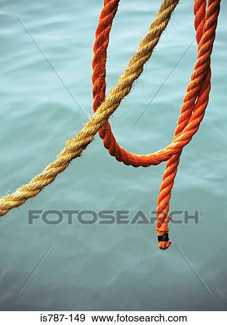 Stock Photo - Mooring rope. Fotosearch