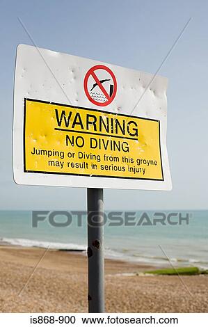 No diving sign View Large Photo Image Stock Image - No diving sign. Fotosearch