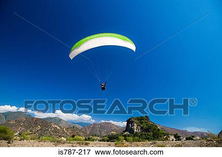 Paragliding View Large Photo Image Stock Photo - Paragliding. Fotosearch