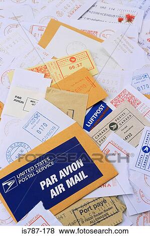 Pile of air mail View Large Photo Image Stock Photo - Pile of air mail. Fotosearch