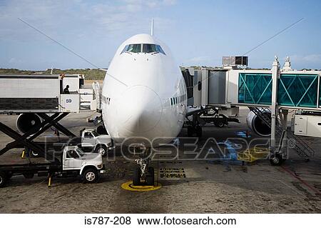 Preparing airplane View Large Photo Image Stock Photo - Preparing airplane. Fotosearch