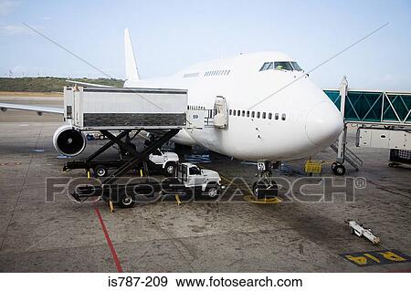 Preparing airplane View Large Photo Image Stock Photo - Preparing airplane. Fotosearch
