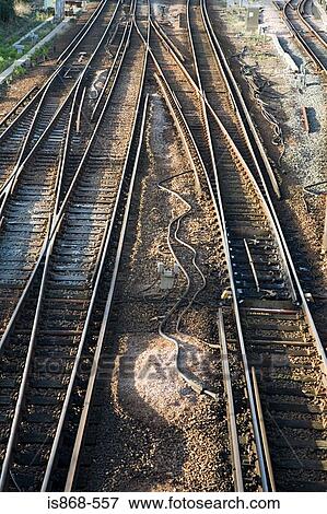 Stock Photo - Railway tracks. Fotosearch