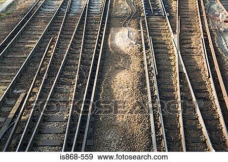 Stock Photo - Railway tracks. Fotosearch