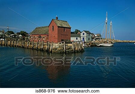 Stock Photograph - Rockport massachusetts. Fotosearch