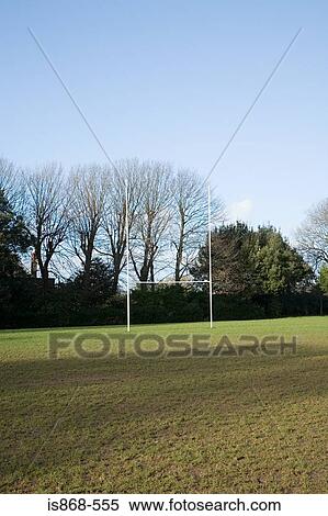 Stock Photography - Rugby pitch. Fotosearch