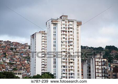 Stock Photo - Slums in Caracas in venezuela. Fotosearch