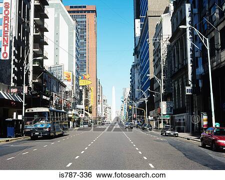 Stock Photograph - Avenida corrientes buenos aires. Fotosearch