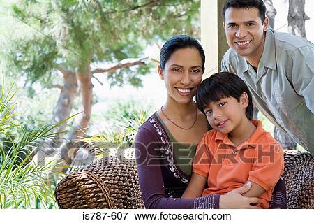Family outdoors View Large Photo Image Stock Photo - Family outdoors. Fotosearch