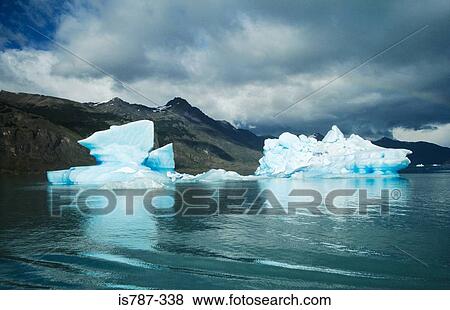 Stock Photo - Icebergs in argentina. Fotosearch