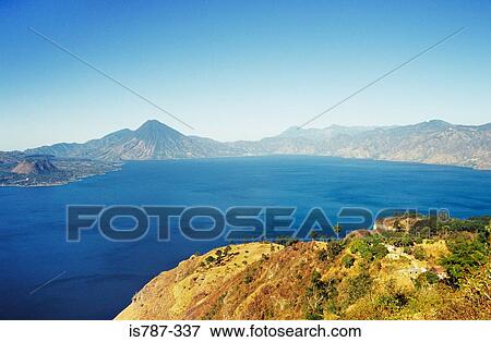 Lake atitlan guatemala View Large Photo Image Stock Photo - Lake atitlan guatemala. Fotosearch