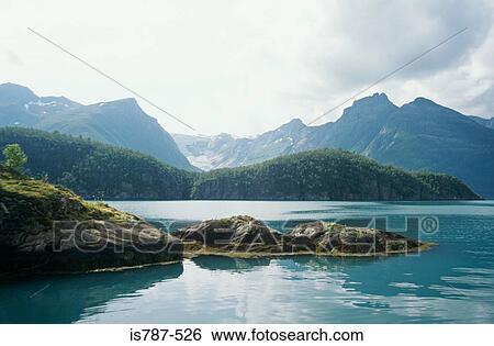Mountains and lake View Large Photo Image Stock Photograph - Mountains and lake. Fotosearch