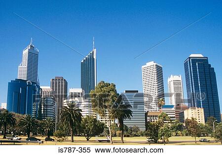Perth skyscrapers View Large Photo Image Stock Photography - Perth skyscrapers. Fotosearch
