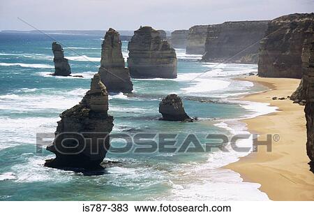 The twelve apostles sea rocks View Large Photo Image Stock Image - The twelve apostles sea rocks. Fotosearch