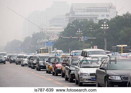 Stock Photo - Traffic jam. Fotosearch
