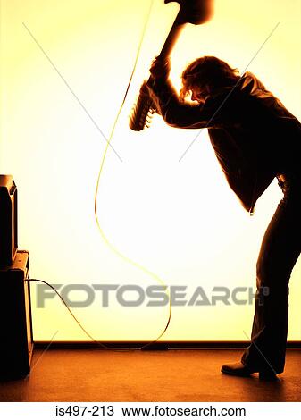Angry guitarist View Large Photo Image Stock Image - Angry guitarist. Fotosearch
