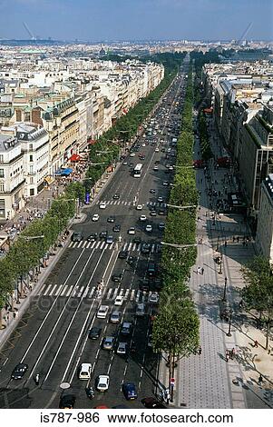 Champs elysees paris View Large Photo Image Stock Photograph - Champs elysees paris. Fotosearch