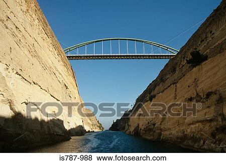 Stock Photo - Corinth canal. Fotosearch