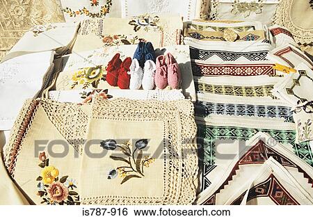 Stock Photograph - Croatian embroidery. Fotosearch