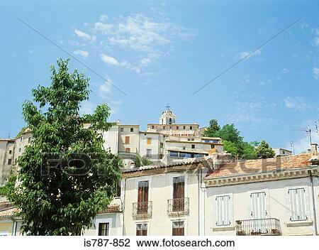 Houses in provence View Large Photo Image Stock Image - Houses in provence. Fotosearch