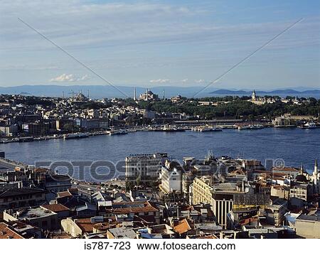 Stock Image - Istanbul harbour. Fotosearch