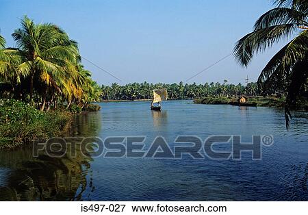 Kerala backwaters View Large Photo Image Stock Photo - Kerala backwaters. Fotosearch