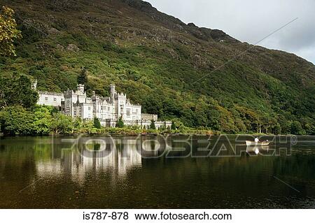 Kylemore abbey connemara View Large Photo Image Stock Photo - Kylemore abbey connemara. Fotosearch
