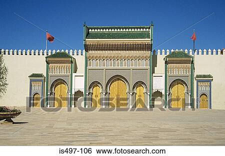 Royal palace fes View Large Photo Image Stock Photograph - Royal palace fes. Fotosearch