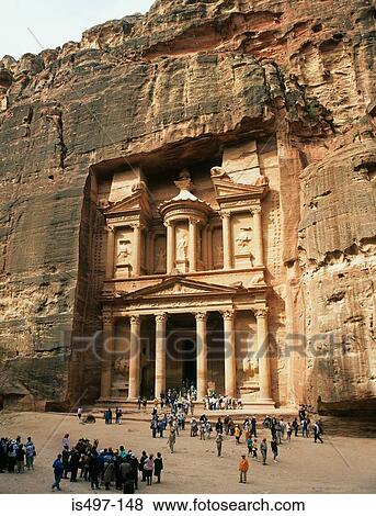 The treasury in petra View Large Photo Image Stock Photo - The treasury in petra. Fotosearch