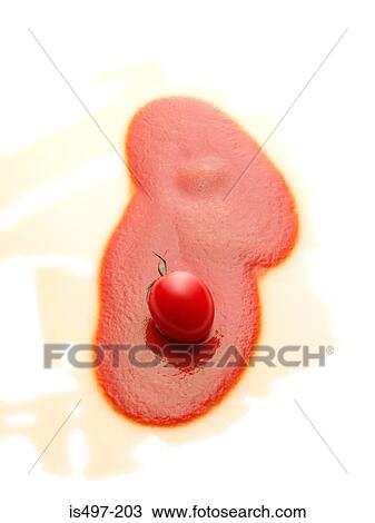 Stock Image - Tomato and tomato juice. Fotosearch