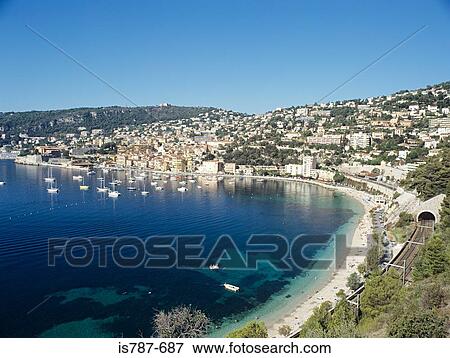 Villefranche sur mer View Large Photo Image Stock Photo - Villefranche sur mer. Fotosearch