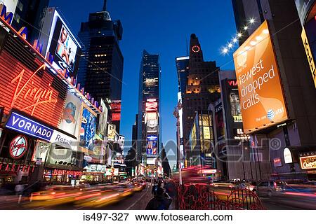 Stock Photo - Broadway and times square new york. Fotosearch