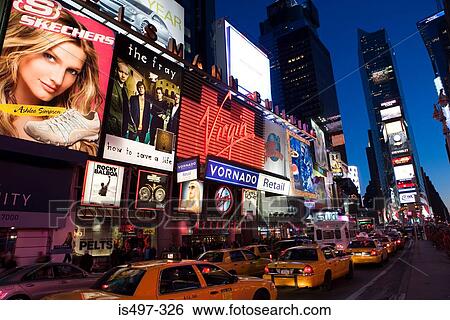 Stock Photograph - Broadway and times square new york. Fotosearch