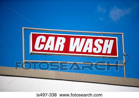 Car wash sign View Large Photo Image Stock Photo - Car wash sign. Fotosearch
