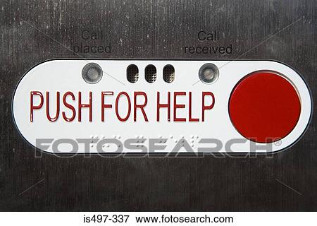 Emergency push button View Large Photo Image Stock Photo - Emergency push button. Fotosearch