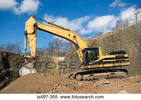 Excavator View Large Photo Image Stock Photography - Excavator. Fotosearch