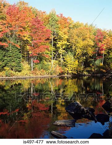Stock Photo - Ouarneau river quebec. Fotosearch
