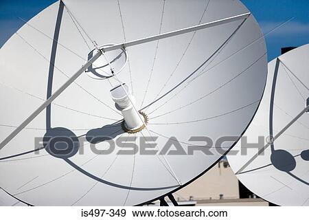 Stock Photo - Satellite dishes. Fotosearch