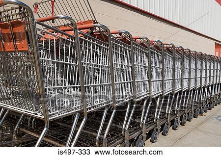 Shopping trolleys View Large Photo Image Stock Image - Shopping trolleys. Fotosearch