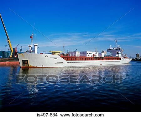 A cargo ship at leith harbour View Large Photo Image Picture - A cargo ship at leith harbour. Fotosearch