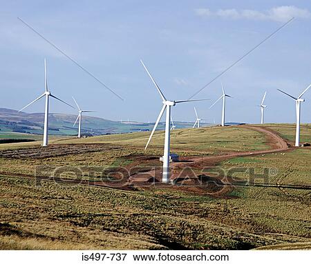 A wind farm View Large Photo Image Stock Photo - A wind farm. Fotosearch