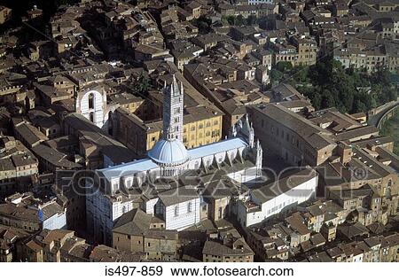 Aerial view of siena View Large Photo Image Stock Photo - Aerial view of siena. Fotosearch