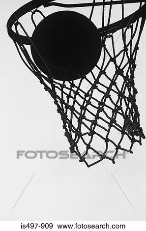 Basketball hoop and ball View Large Photo Image Stock Photo - Basketball hoop and ball. Fotosearch