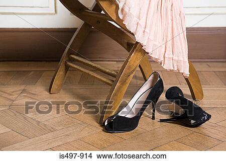 Stilettos by chair View Large Photo Image Picture - Stilettos by chair. Fotosearch