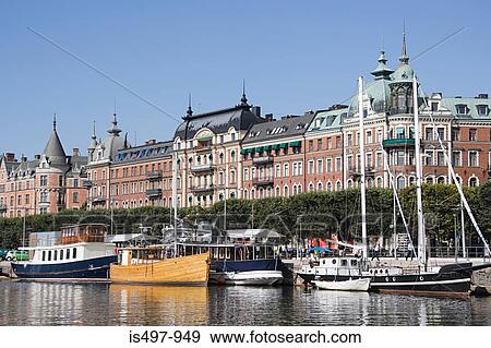 Stock Photo - Strandvagen stockholm. Fotosearch