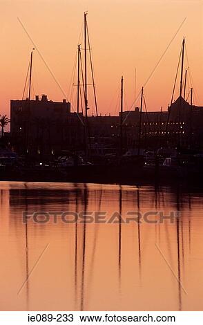 Harbour at sunset View Large Photo Image Stock Image - Harbour at sunset. Fotosearch