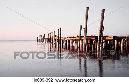 Stock Image - Old pier. Fotosearch