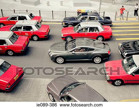 Traffic in hong kong View Large Photo Image Stock Photograph - Traffic in hong kong. Fotosearch