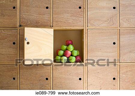 Apples in a locker View Large Photo Image Stock Photo - Apples in a locker. Fotosearch