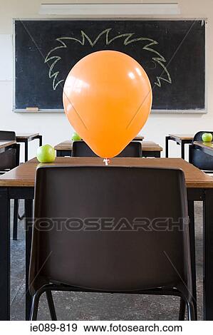Balloons in classroom View Large Photo Image Stock Photo - Balloons in classroom. Fotosearch